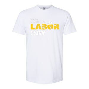 Happy Labor Day Celebration Graphic Softstyle CVC T-Shirt