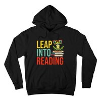 Happy Leap Day Teacher Leap Into Reading Leap Day 2024 Hoodie