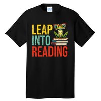 Happy Leap Day Teacher Leap Into Reading Leap Day 2024 Tall T-Shirt