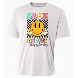 Happy Last Day Of School Bruh We Out Teachers Summer Gift Cooling Performance Crew T-Shirt