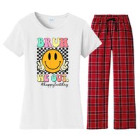 Happy Last Day Of School Bruh We Out Teachers Summer Gift Women's Flannel Pajama Set