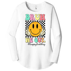 Happy Last Day Of School Bruh We Out Teachers Summer Gift Women's Perfect Tri Tunic Long Sleeve Shirt