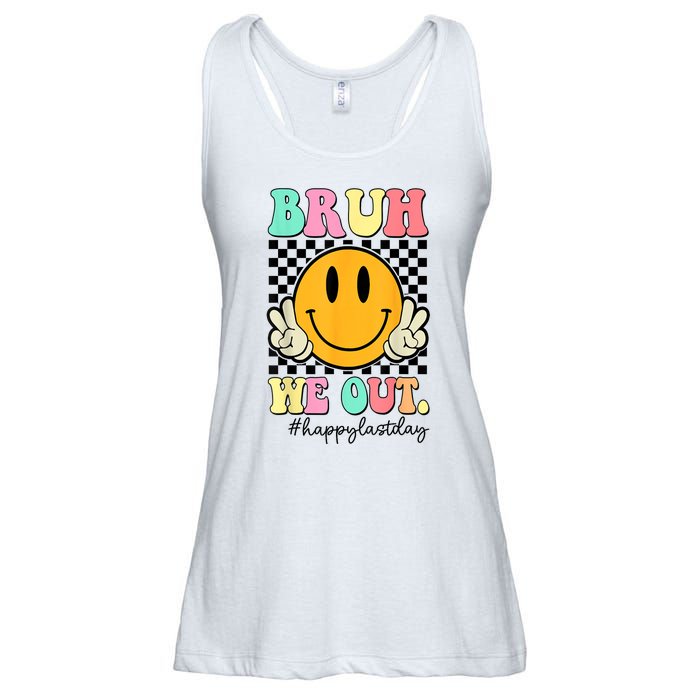 Happy Last Day Of School Bruh We Out Teachers Summer Gift Ladies Essential Flowy Tank