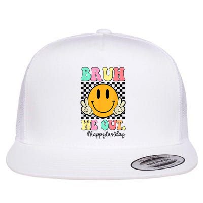 Happy Last Day Of School Bruh We Out Teachers Summer Gift Flatbill Hat