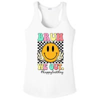 Happy Last Day Of School Bruh We Out Teachers Summer Gift Ladies PosiCharge Competitor Racerback Tank