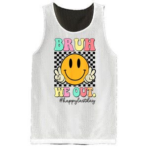 Happy Last Day Of School Bruh We Out Teachers Summer Gift Mesh Reversible Basketball Jersey Tank