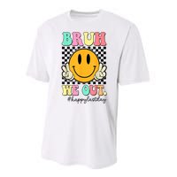 Happy Last Day Of School Bruh We Out Teachers Summer Gift Performance Sprint T-Shirt