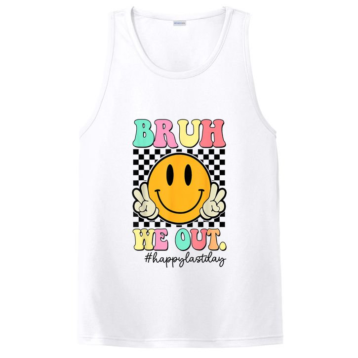 Happy Last Day Of School Bruh We Out Teachers Summer Gift PosiCharge Competitor Tank