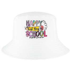 Happy Last Day Of School Hello Summer Teacher Student Cool Comfort Performance Bucket Hat