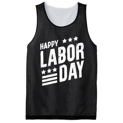 Happy Labor Day Job Work American Flag Laborer Patriotic US Mesh Reversible Basketball Jersey Tank