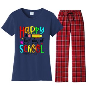 Happy Last Day Of Schools Hello Summer Teacher Student Cute Women's Flannel Pajama Set