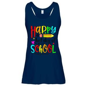 Happy Last Day Of Schools Hello Summer Teacher Student Cute Ladies Essential Flowy Tank