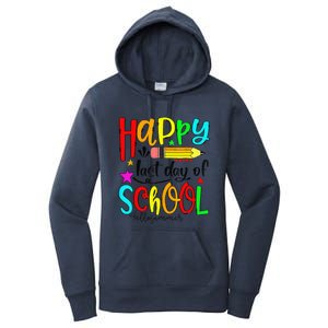 Happy Last Day Of Schools Hello Summer Teacher Student Cute Women's Pullover Hoodie