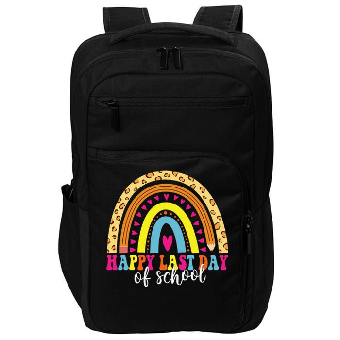 Happy Last Day of School Teacher Student Graduation Impact Tech Backpack