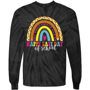 Happy Last Day of School Teacher Student Graduation Tie-Dye Long Sleeve Shirt