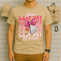 Happy Last Day Of School Coquette Bow Teachers T-Shirt