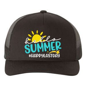 Happy Last Day Of School Hello Summer Teacher Student Yupoong Adult 5-Panel Trucker Hat