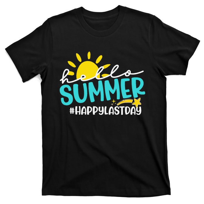 Happy Last Day Of School Hello Summer Teacher Student T-Shirt