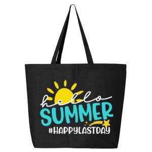 Happy Last Day Of School Hello Summer Teacher Student 25L Jumbo Tote