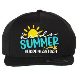 Happy Last Day Of School Hello Summer Teacher Student Wool Snapback Cap