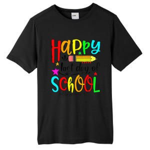 Happy Last Day Of Schools Hello Summer Teacher Student Gift Tall Fusion ChromaSoft Performance T-Shirt