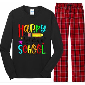 Happy Last Day Of Schools Hello Summer Teacher Student Gift Long Sleeve Pajama Set