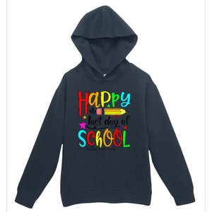 Happy Last Day Of Schools Hello Summer Teacher Student Gift Urban Pullover Hoodie