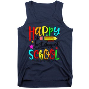 Happy Last Day Of Schools Hello Summer Teacher Student Gift Tank Top