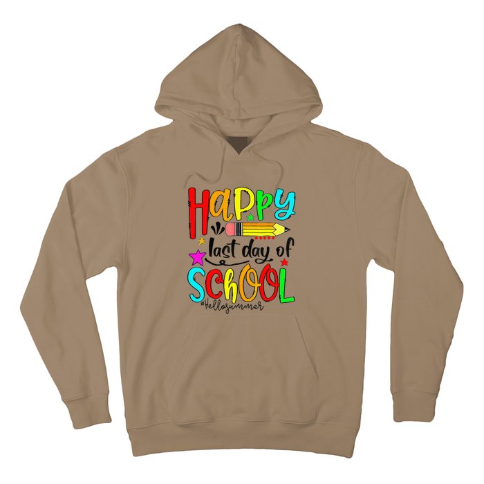 Happy Last Day Of Schools Hello Summer Teacher Student Gift Hoodie