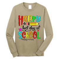 Happy Last Day Of Schools Hello Summer Teacher Student Gift Long Sleeve Shirt