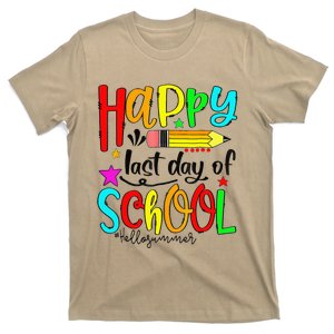 Happy Last Day Of Schools Hello Summer Teacher Student Gift T-Shirt