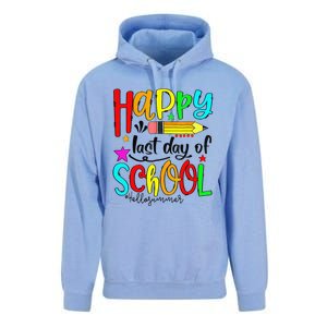 Happy Last Day Of Schools Hello Summer Teacher Student Gift Unisex Surf Hoodie