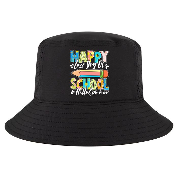 Happy Last Day Of School #Hello Summer Cool Comfort Performance Bucket Hat
