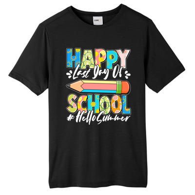 Happy Last Day Of School #Hello Summer Tall Fusion ChromaSoft Performance T-Shirt