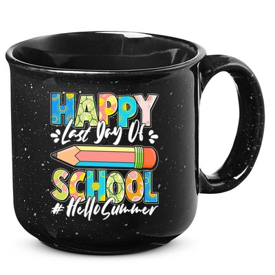 Happy Last Day Of School #Hello Summer 15oz Campfire Ceramic Mug