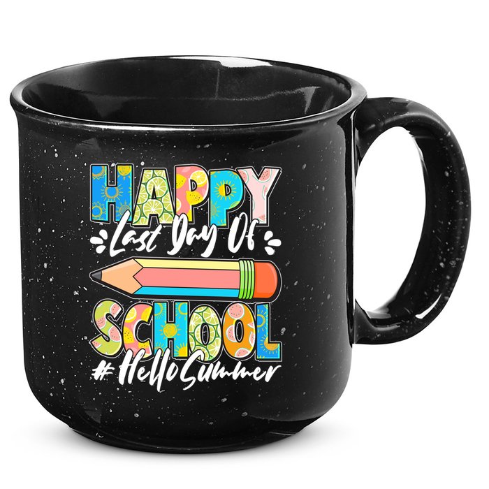 Happy Last Day Of School #Hello Summer 15oz Campfire Ceramic Mug