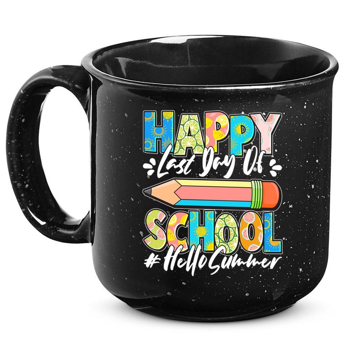 Happy Last Day Of School #Hello Summer 15oz Campfire Ceramic Mug