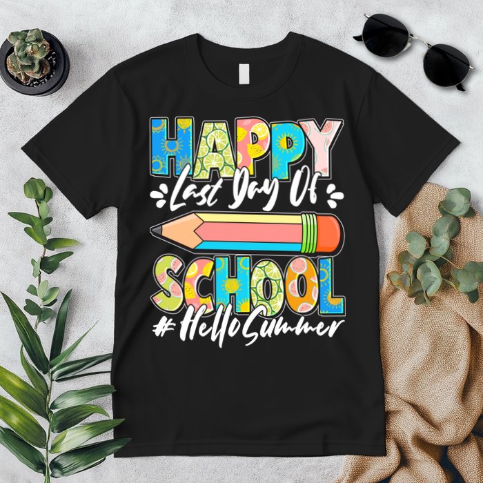 Happy Last Day Of School #Hello Summer Premium T-Shirt