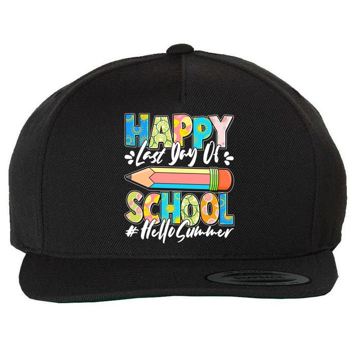 Happy Last Day Of School #Hello Summer Wool Snapback Cap