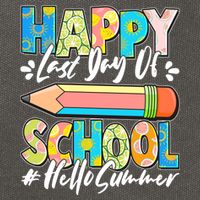 Happy Last Day Of School #Hello Summer Cotton Canvas Backpack