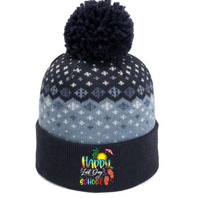 Happy Last Day Of School Teacher Student Graduation Summer The Baniff Cuffed Pom Beanie