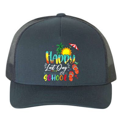 Happy Last Day Of School Teacher Student Graduation Summer Yupoong Adult 5-Panel Trucker Hat