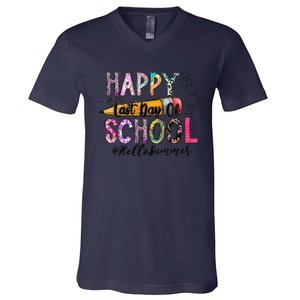 Happy Last Day Of Schools Hello Summer Teacher Student V-Neck T-Shirt