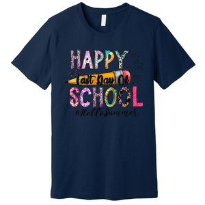 Happy Last Day Of Schools Hello Summer Teacher Student Premium T-Shirt