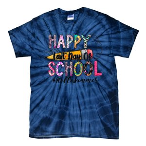 Happy Last Day Of Schools Hello Summer Teacher Student Tie-Dye T-Shirt