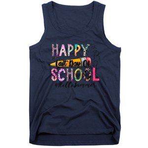 Happy Last Day Of Schools Hello Summer Teacher Student Tank Top