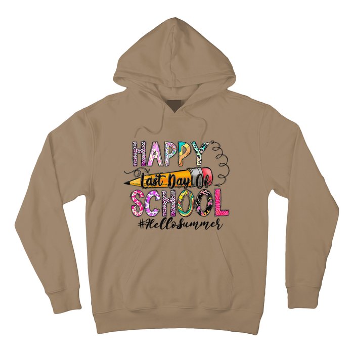 Happy Last Day Of Schools Hello Summer Teacher Student Hoodie