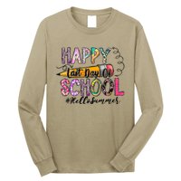 Happy Last Day Of Schools Hello Summer Teacher Student Long Sleeve Shirt