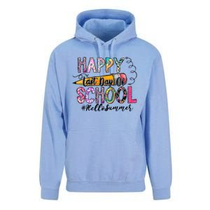 Happy Last Day Of Schools Hello Summer Teacher Student Unisex Surf Hoodie