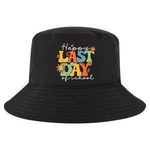 Happy Last Day Of School Graduation Groovy Teacher Student Cool Comfort Performance Bucket Hat